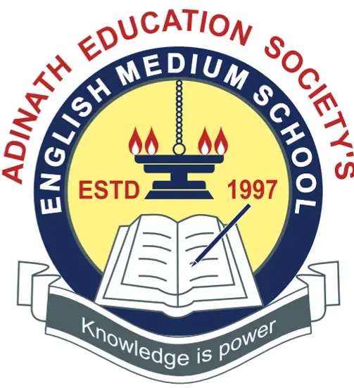 Adinath English medium school logo